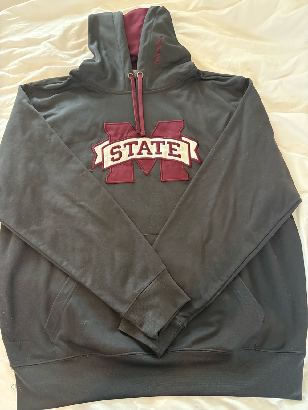 Stadium Athletics Mississippi State Bulldogs Charcoal Gray Pullover Hoodie